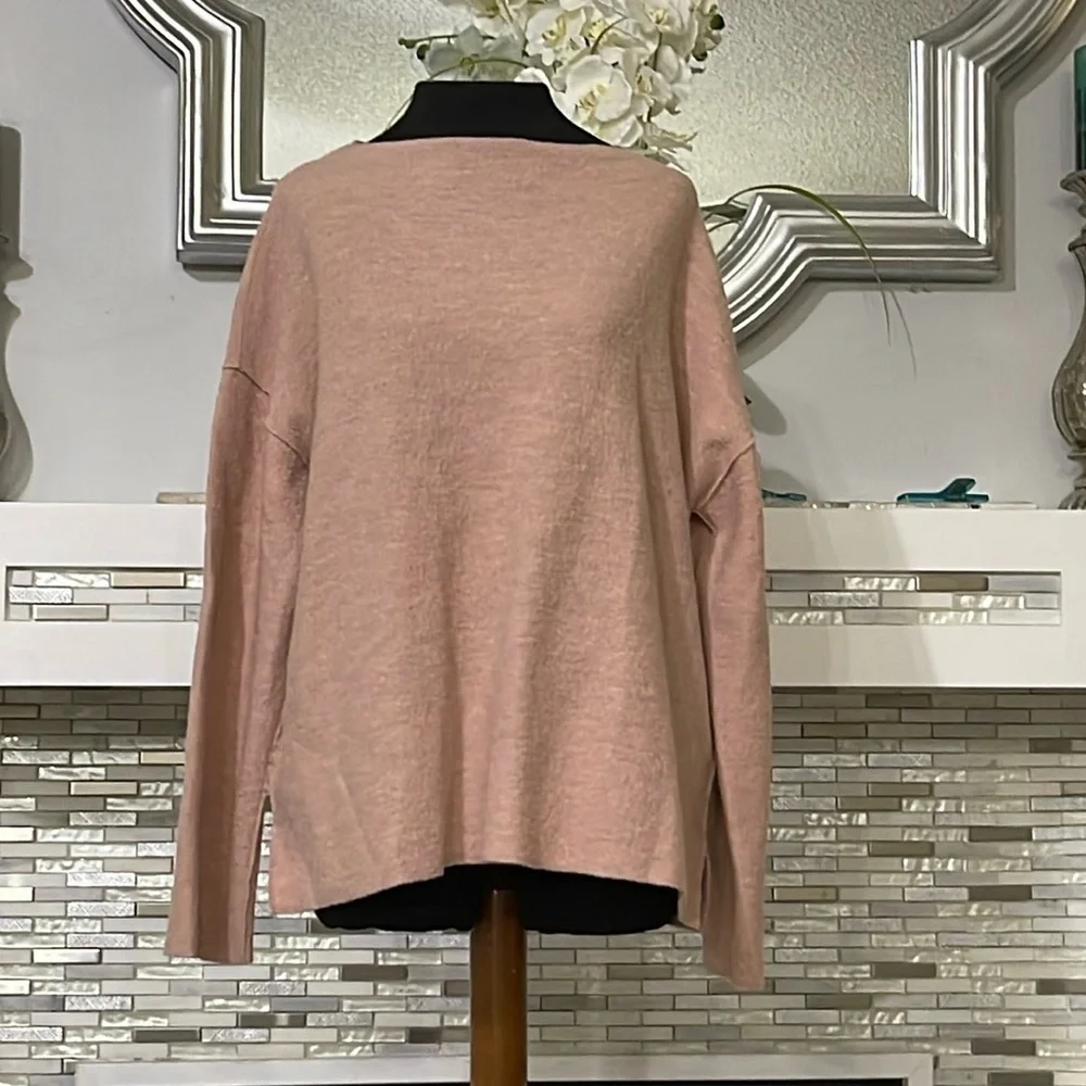 EILEEN FISHER 100% Wool Crewneck Sweater M - Picture 1 of 7